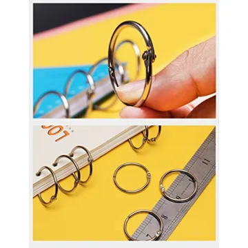 1-Inch Loose Leaf Binder Rings for Classroom Organization