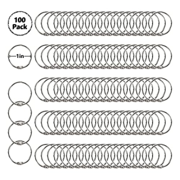 1-Inch Loose Leaf Binder Rings for Classroom Organization