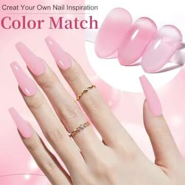 28g/Box Fine Dipping Powder French Manicure Clear Foundation,Pink, White Dip Powder Nails Starter Kit,Clear Pink