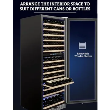 DEXSO 24 in Built In Wine Cooler Fridge -174 Bottles Wine Refrigerator Glass Door - 40-65°F Dual Zone Wine Fridge with Led Light and Lock - Bar, Bedroom, Kitchen, Livingroom,Under Counter