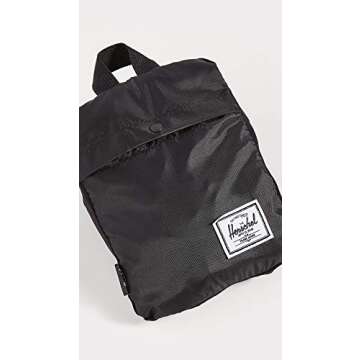 Herschel Packable Casual Daypack, Black/Black, 17.75" x 12.5", 24.5L