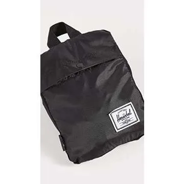 Herschel Packable Casual Daypack, Black/Black, 17.75" x 12.5", 24.5L
