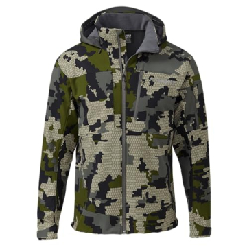 KUIU Guide PRO Hooded Jacket - Wind Resistant and Water Repellent Soft-Shell Hunting Essential with ...