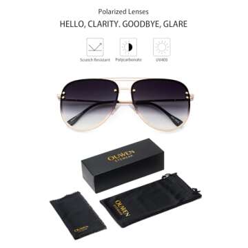 VIVIENFANG Small Aviator Sunglasses for Women, Flexible Faded Smoke Shade UV400 Protection Gold Sun Glasses 87247I