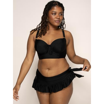 Smart & Sexy Plus-size Long Lined Underwire Bikini Top