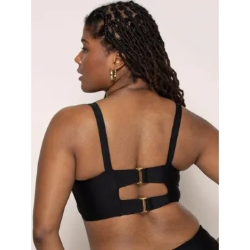 Smart & Sexy Plus-size Long Lined Underwire Bikini Top