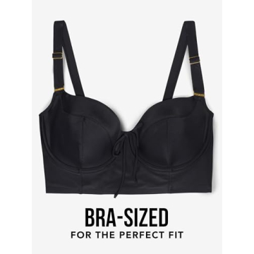 Smart & Sexy Plus-size Long Lined Underwire Bikini Top