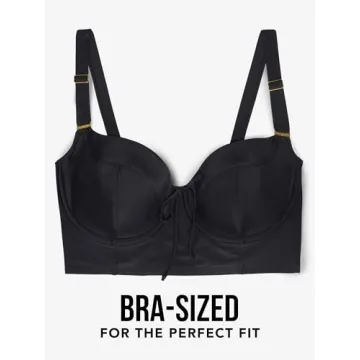 Smart & Sexy Plus-size Long Lined Underwire Bikini Top