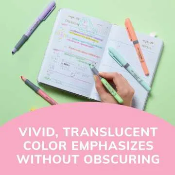 BIC Highlighter Set with Grip, Assorted Colors - 6 Pack