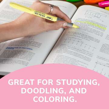 BIC Highlighter Set with Grip, Assorted Colors - 6 Pack