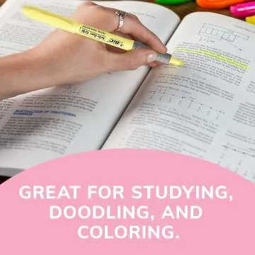 BIC Highlighter Set with Grip, Assorted Colors - 6 Pack