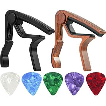 Guitar Capo 2 Pack for Acoustic & Electric Guitars