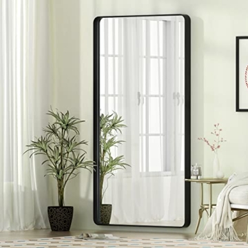 Koonmi Full Length Deep Framed Mirror 31x71 in Black