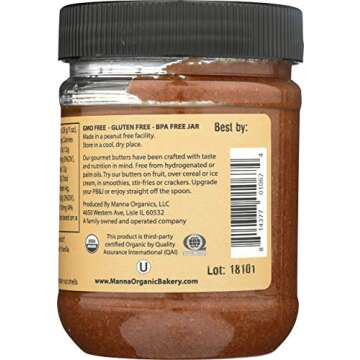 Manna Organics Hazelnut Cocoa Truffle Nutbutter - Deliciously Indulgent Spread