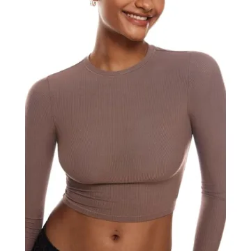 Stylish INLYRIC Women's Long Sleeve Crop Top in Various Colors