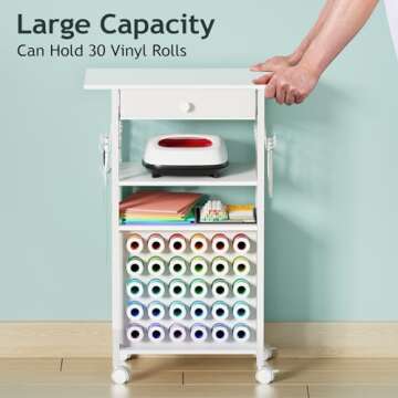 Craft Cart and Organizer Table for Cricut Machines