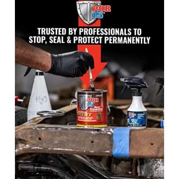 POR-15 Six Pack Rust Preventive Coating, Stop Rust and Corrosion Permanently, Anti-rust Protective Barrier, 4 Fluid Ounces, Gloss Black, Pack of 6
