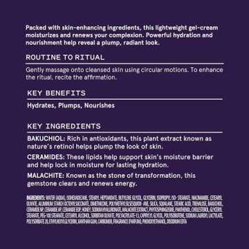 Keys Soulcare Skin Transformation Cream, Daily Moisturizer Hydrates, Calms & Plumps Skin with Ceramides & Bakuchiol, Cruelty-Free, 1.76 Oz