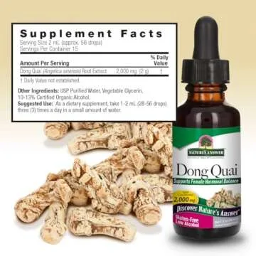 Nature's Answer Dong Quai Root for Hormonal Health