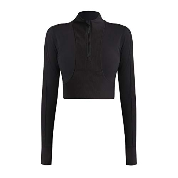 Stretchy Half Zip Workout Jacket for Women – Lightweight & Comfortable