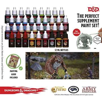 Dungeons and Dragons Official Paint Line Monsters Paint Set