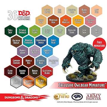 Dungeons and Dragons Official Paint Line Monsters Paint Set