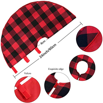Elegant Buffalo Plaid Christmas Tree Skirt 24 inches