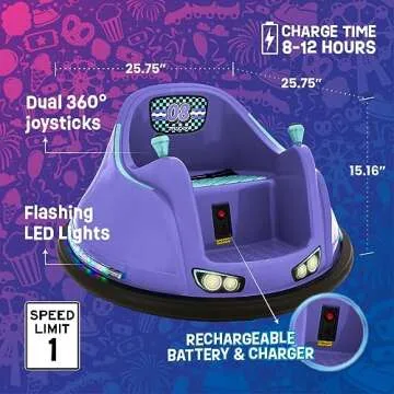 Flybar FunPark Bumper Car for Toddlers | Safe & Fun