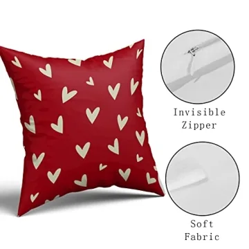 High-Quality Valentine's Day Pillow Covers Set of 2