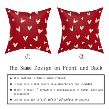 High-Quality Valentine's Day Pillow Covers Set of 2