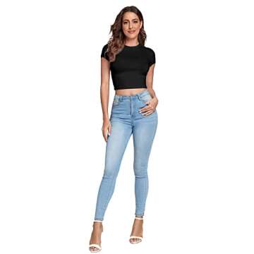 Shop Verdusa Women's Casual Crop Tee for Effortless Style