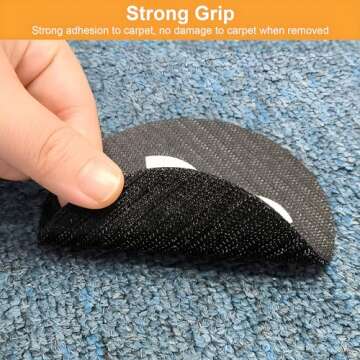 Black Carpet Spots Markers for Classroom - ForTomorrow 36 Pcs 4 Inch Floor Sitting Dots with Numbers...