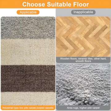 Black Carpet Spots Markers for Classroom - ForTomorrow 36 Pcs 4 Inch Floor Sitting Dots with Numbers for Preschool Kindergarten Elementary