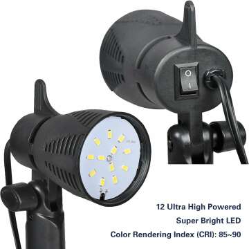 EMART LED Continuous Light Lamp for Photography