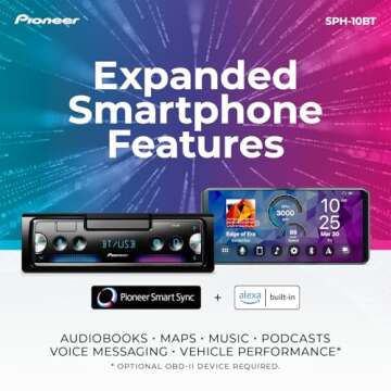 Pioneer SPH-10BT Touchscreen In-Dash Receiver