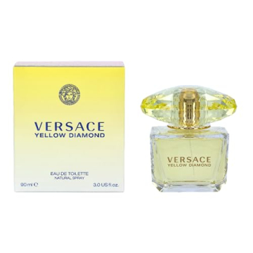 Versace Yellow Diamond Eau de Toilette Spray 3.0 oz | Floral Citrus Fragrance