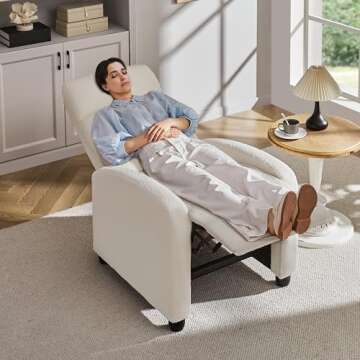 Topeakmart Adjustable Modern Recliner Sofa – Comfort in Every Angle