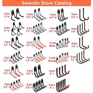 Yisunnan Heavy Duty Garage Hooks - Organize Your Tools