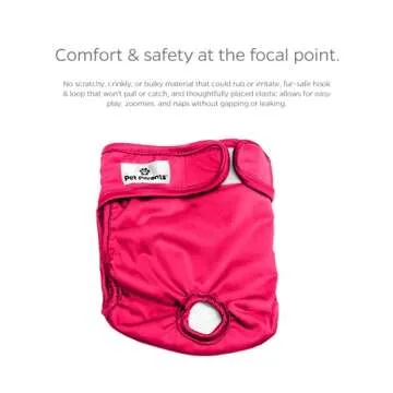 Pet Parents® Washable Dog Diapers (3pack) + Extendrs® of Durable Doggie Diapers, Premium Dog Diapers Female (Large, Princess)