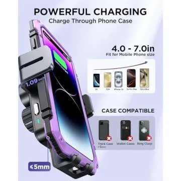 JOYROOM Wireless Car Charger,15W Qi Fast Charging Car Charger Phone Holder Mount, Auto-Clamping Alignment Windshield Dashboard Air Vent Cell Phone Holder for iPhone 16 Pro Max/15 Pro,Samsung S24/S23