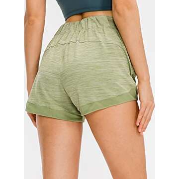 Lavento Women's Workout Shorts Lightweight Active Running Shorts
