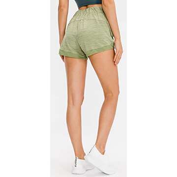 Lavento Women's Workout Shorts Lightweight Active Running Shorts