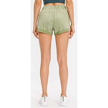 Lavento Women's Workout Shorts Lightweight Active Running Shorts