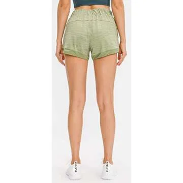 Lavento Women's Workout Shorts Lightweight Active Running Shorts
