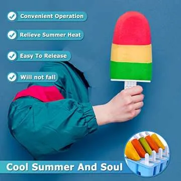 Silicone Popsicle Molds for DIY Ice Cream Treats