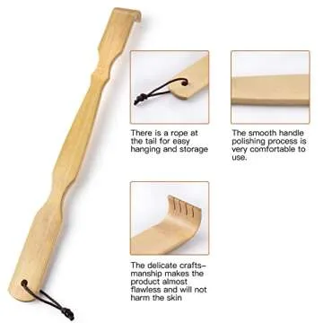 Eco-Friendly Bamboo Back Scratcher for Itch Relief