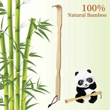 Eco-Friendly Bamboo Back Scratcher for Itch Relief