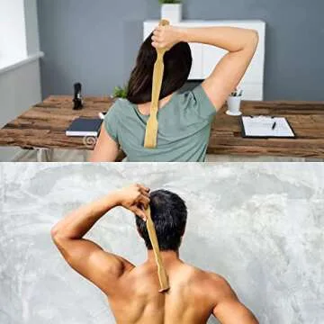 Eco-Friendly Bamboo Back Scratcher for Itch Relief