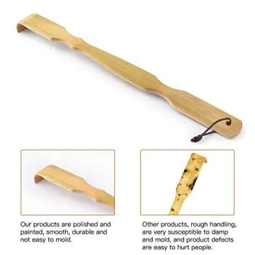 Eco-Friendly Bamboo Back Scratcher for Itch Relief