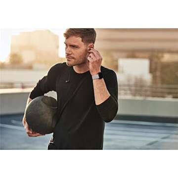 Fitbit Versa 2 Health and Fitness Smartwatch with Heart Rate, Music, Alexa Built-In, Sleep and Swim Tracking, Stone/Mist Grey, One Size (S and L Bands Included)